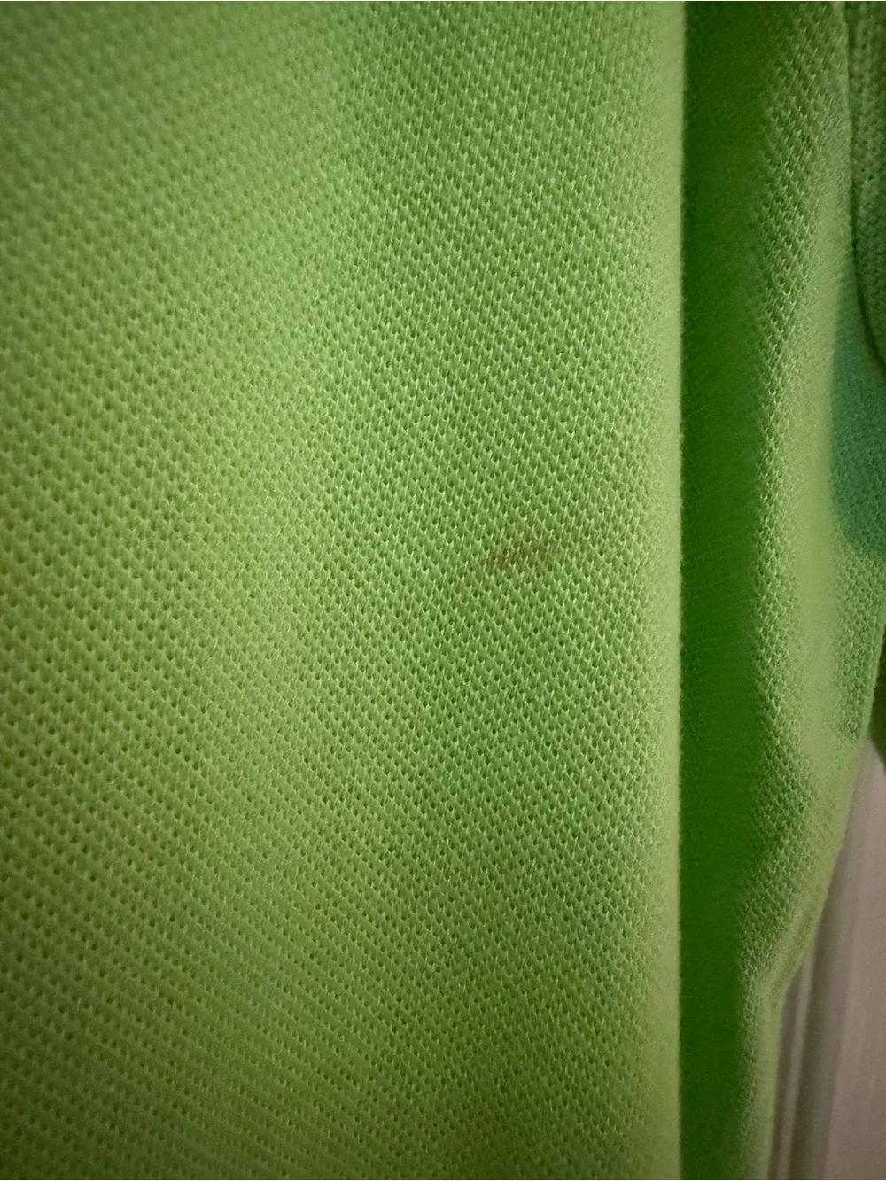 Ralph Lauren Lime Green Polo Shirt with Pink Pony